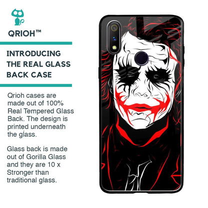 Life In Dark Glass Case For Realme 3 Pro