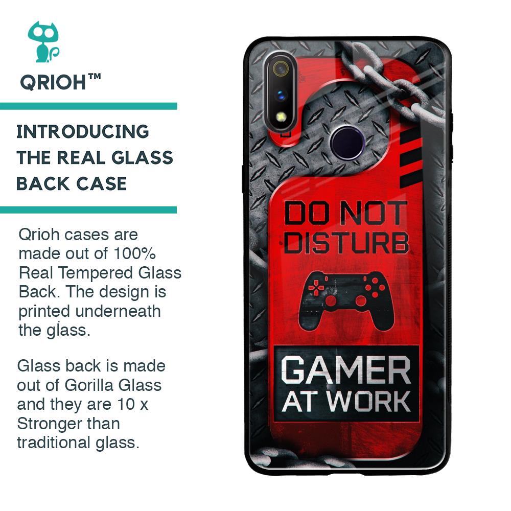Do No Disturb Glass Case For Realme 3 Pro