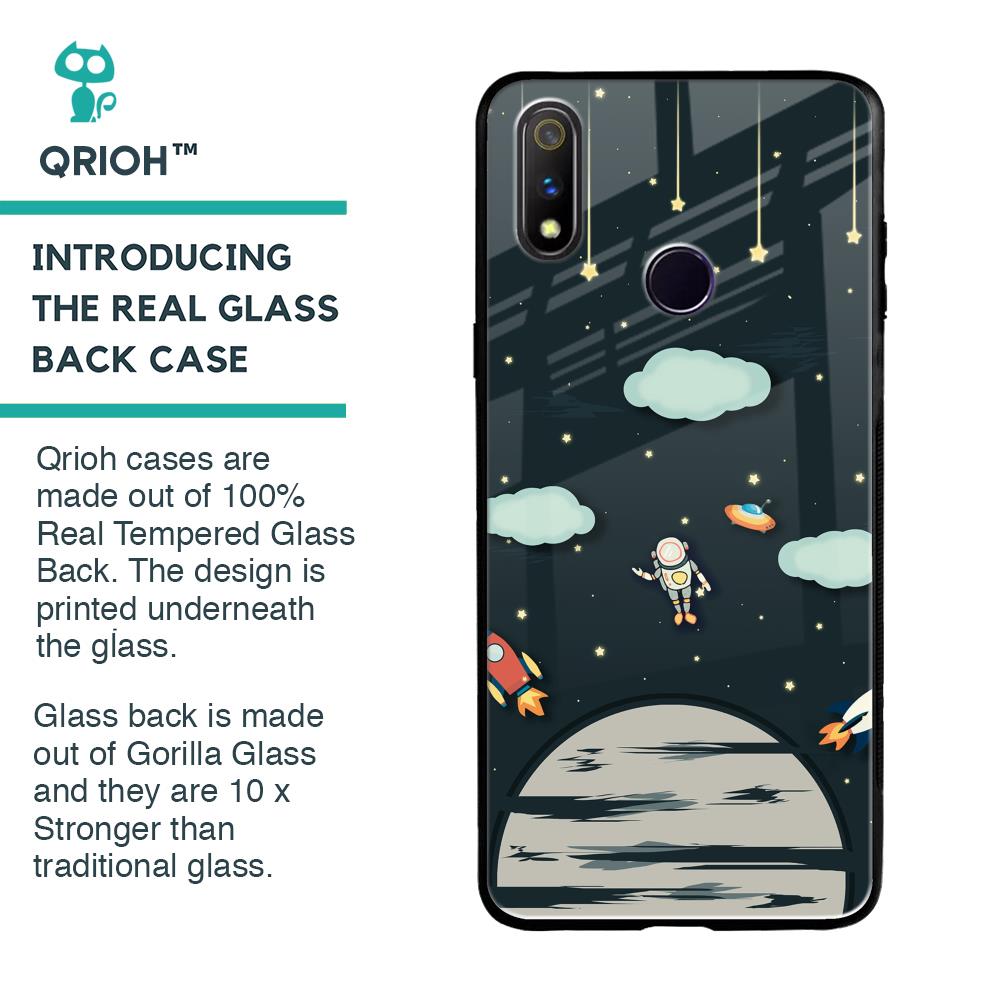Astronaut Dream Glass Case For Realme 3 Pro