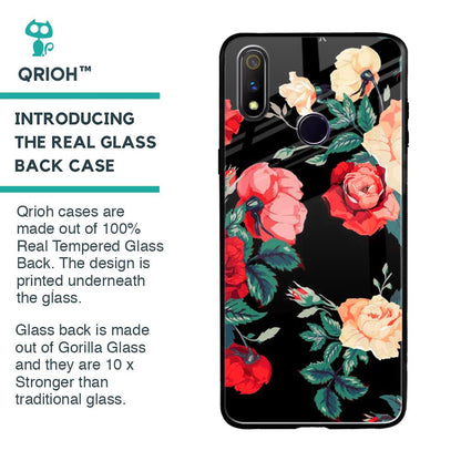 Floral Bunch Glass Case For Realme 3 Pro