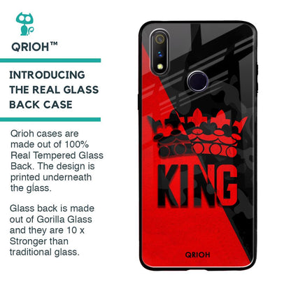 I Am A King Glass Case for Realme 3 Pro