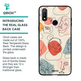 Abstract Faces Glass Case for Realme 3 Pro