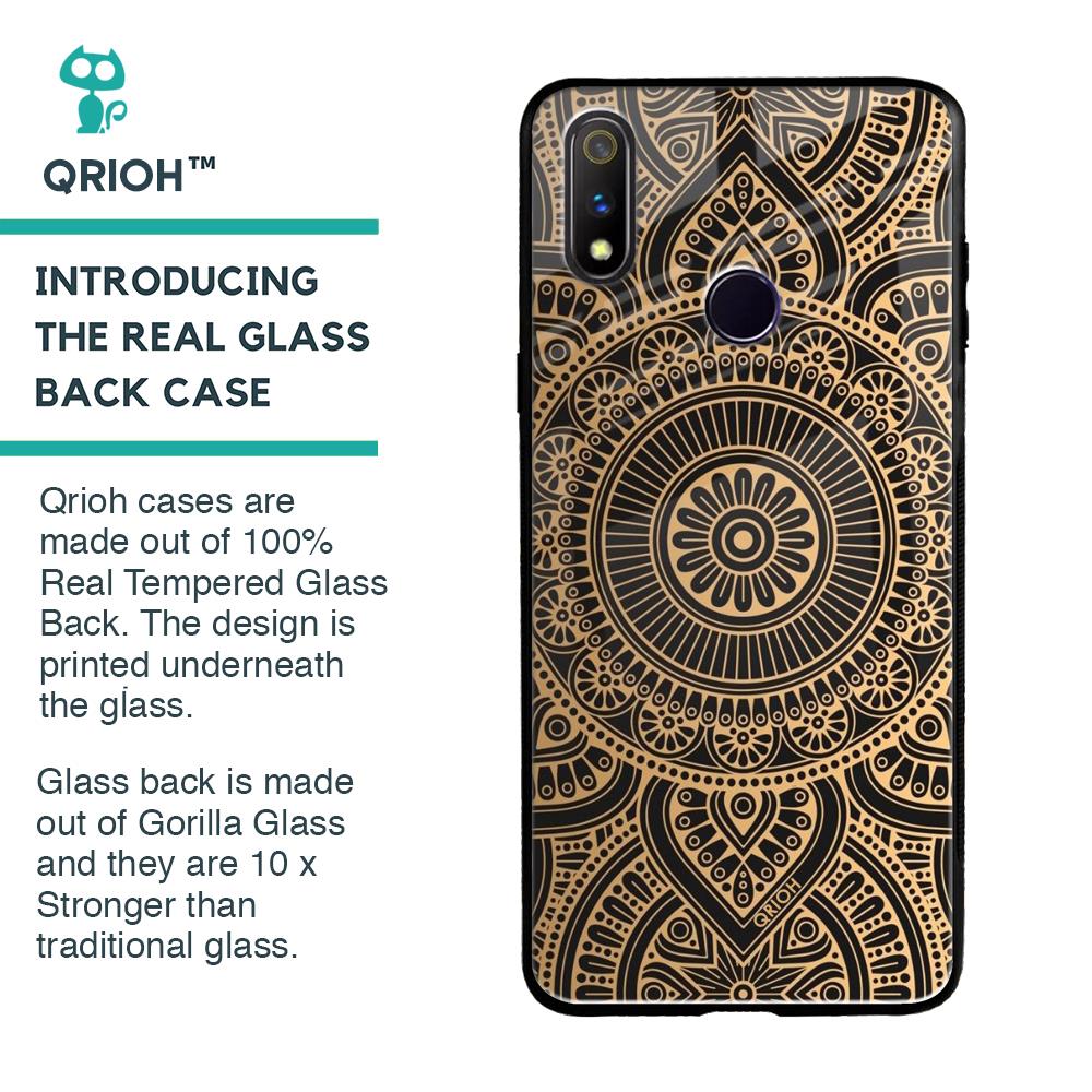 Luxury Mandala Glass Case for Realme 3 Pro
