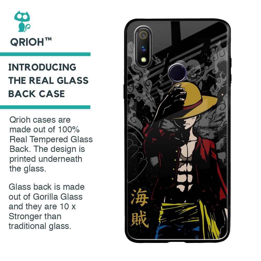 Dark Luffy Glass Case for Realme 3 Pro
