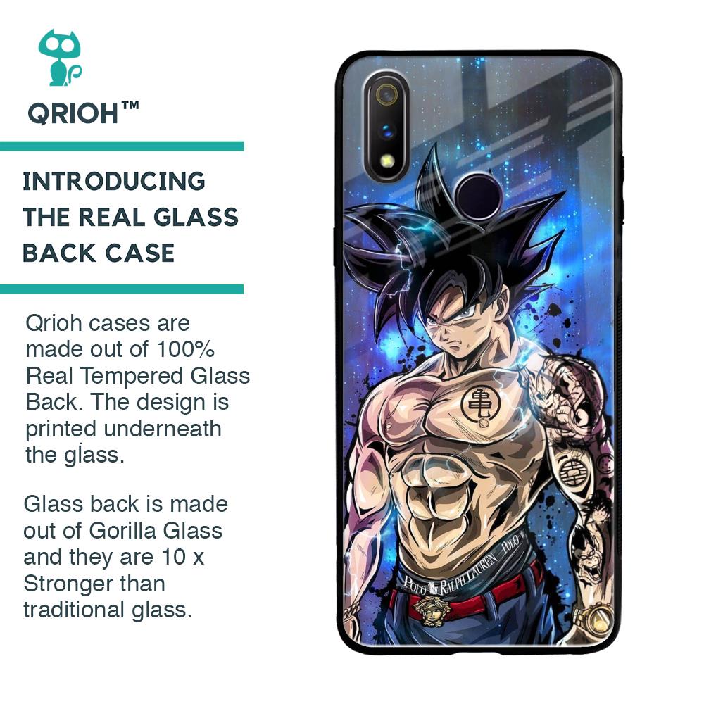 Branded Anime Glass Case for Realme 3 Pro