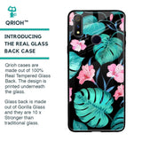 Tropical Leaves & Pink Flowers Glass case for Realme 3 Pro