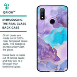 Alcohol ink Marble Glass Case for Realme 3 Pro