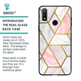 Geometrical Marble Glass Case for Realme 3 Pro