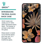 Lines Pattern Flowers Glass Case for Realme 3 Pro