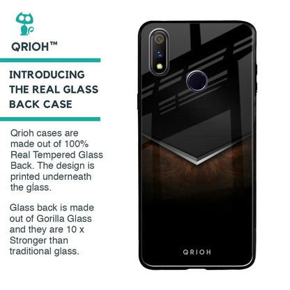 Dark Walnut Glass Case for Realme 3 Pro