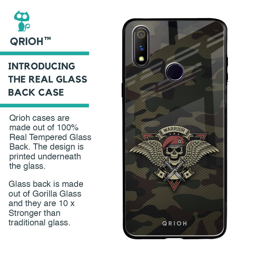 Army Warrior Glass Case for Realme 3 Pro