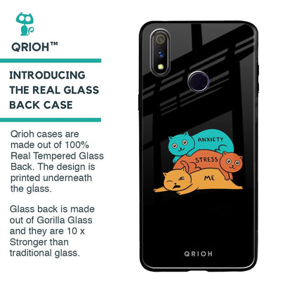 Anxiety Stress Glass Case for Realme 3 Pro