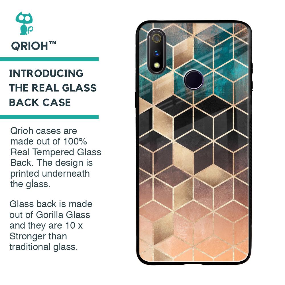 Bronze Texture Glass Case for Realme 3 Pro
