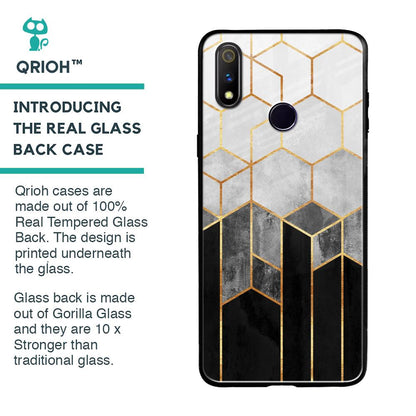 Tricolor Pattern Glass Case for Realme 3 Pro