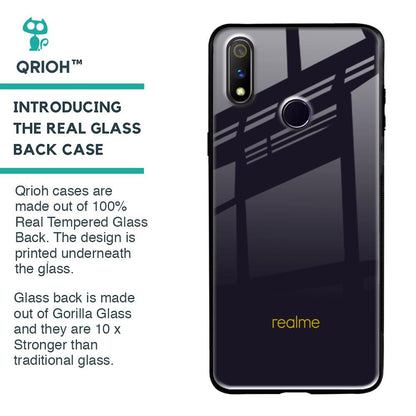 Deadlock Black Glass Case For Realme 3 Pro
