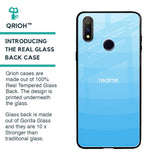 Wavy Blue Pattern Glass Case for Realme 3 Pro