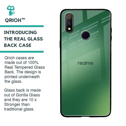 Green Grunge Texture Glass Case for Realme 3 Pro