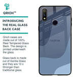 Navy Blue Ombre Glass Case for Realme 3 Pro