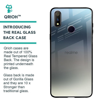 Tricolor Ombre Glass Case for Realme 3 Pro