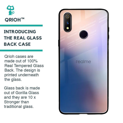 Blue Mauve Gradient Glass Case for Realme 3 Pro