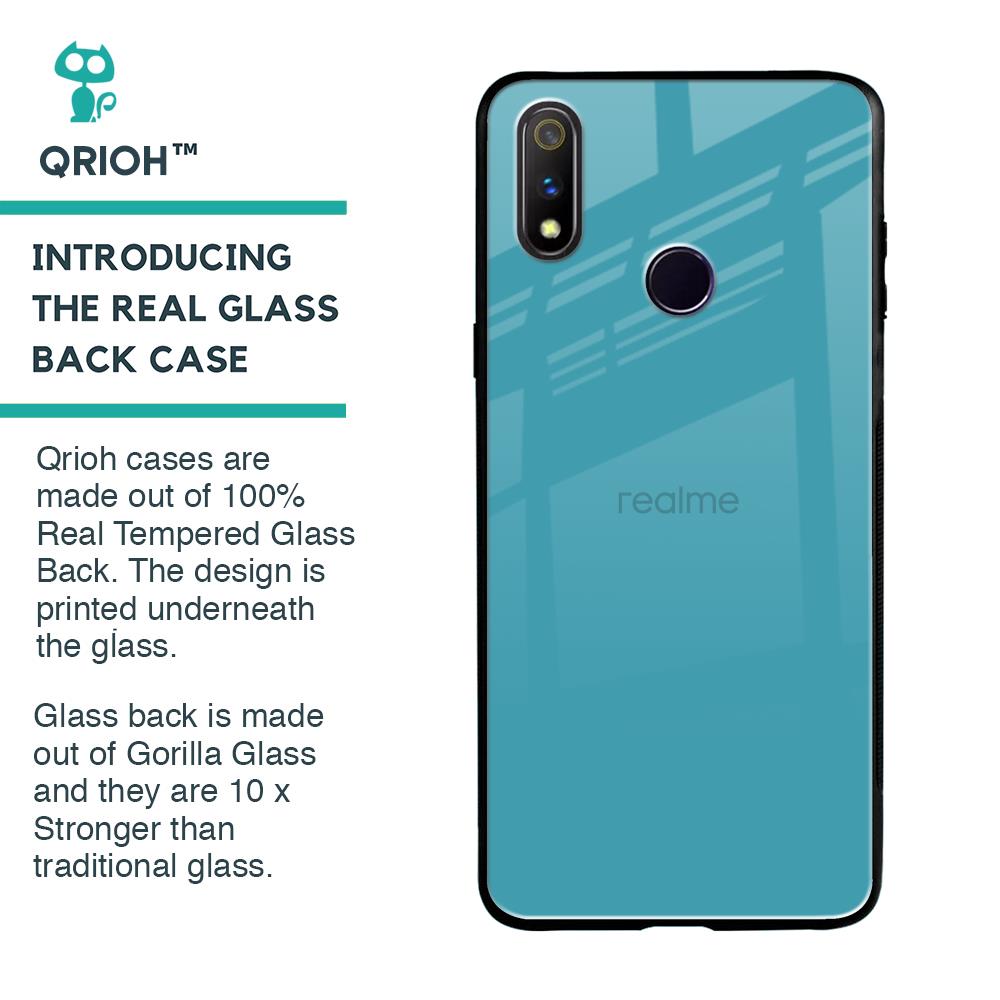 Oceanic Turquiose Glass Case for Realme 3 Pro