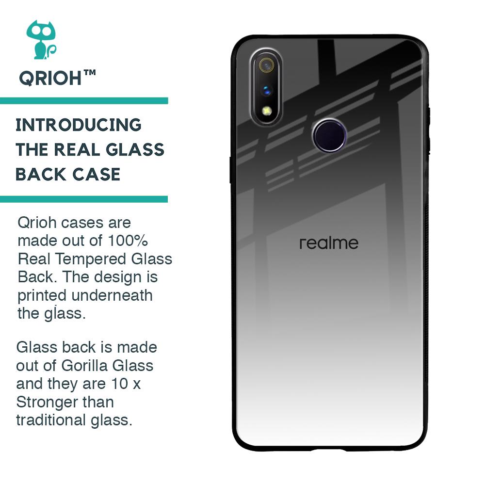 Zebra Gradient Glass Case for Realme 3 Pro