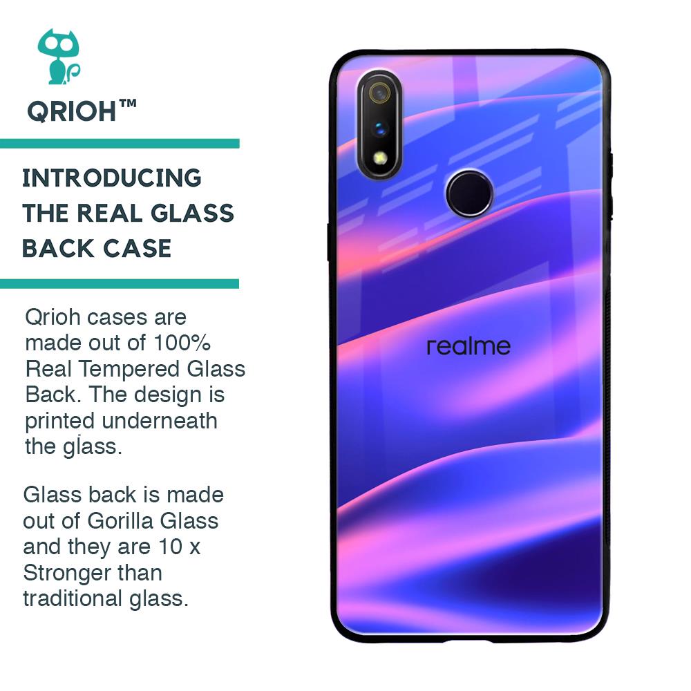 Colorful Dunes Glass Case for Realme 3 Pro