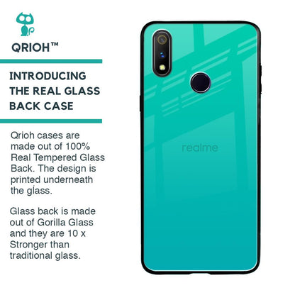 Cuba Blue Glass Case For Realme 3 Pro