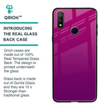 Magenta Gradient Glass Case For Realme 3 Pro