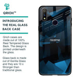Polygonal Blue Box Glass Case For Realme 3 Pro