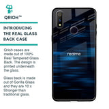 Blue Rough Abstract Glass Case for Realme 3 Pro