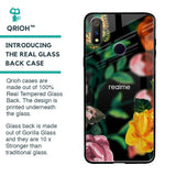 Flowers & Butterfly Glass Case for Realme 3 Pro