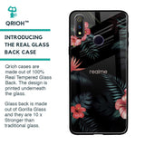 Tropical Art Flower Glass Case for Realme 3 Pro