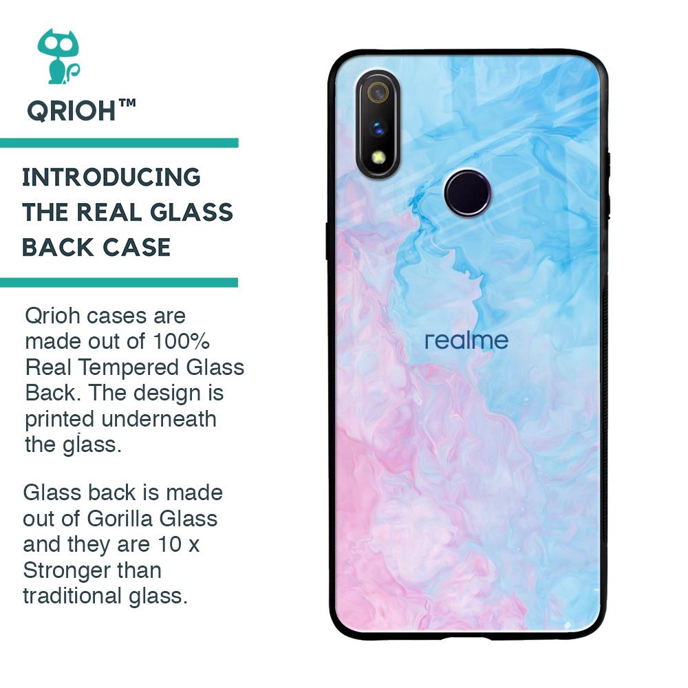 Mixed Watercolor Glass Case for Realme 3 Pro
