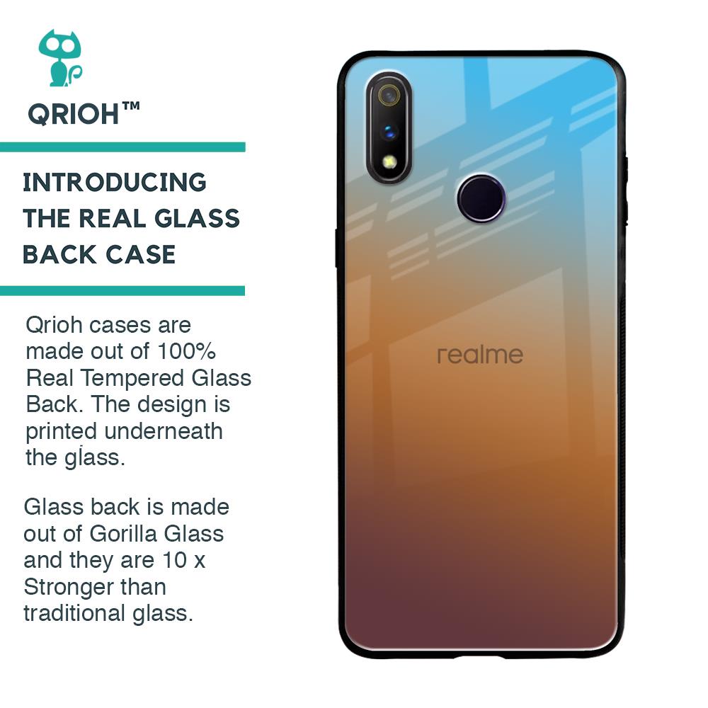 Rich Brown Glass Case for Realme 3 Pro