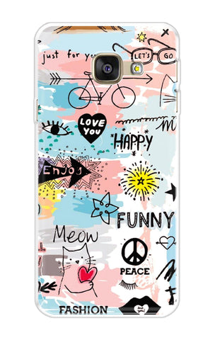 Happy Doodle Samsung A7 2016 Back Cover