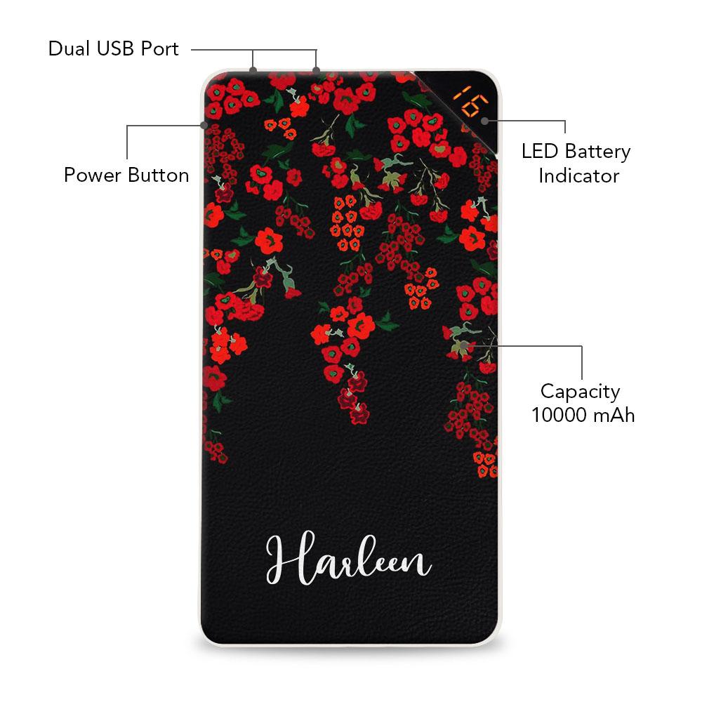 Floral Deco Customized Power Bank