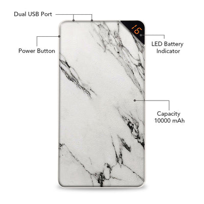 Classic Marble 10000 mAh Universal Power Bank