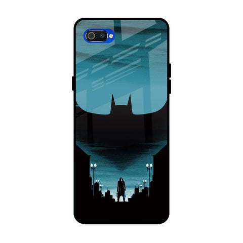 Cyan Bat Realme C2 Glass Back Cover Online
