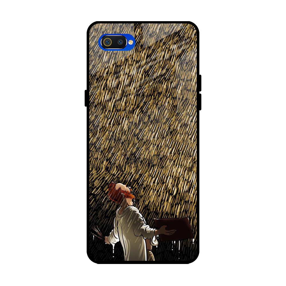 Rain Festival Realme C2 Glass Back Cover Online