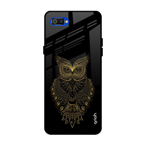 Golden Owl Realme C2 Glass Back Cover Online