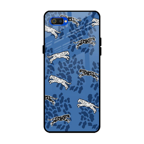 Blue Cheetah Realme C2 Glass Back Cover Online