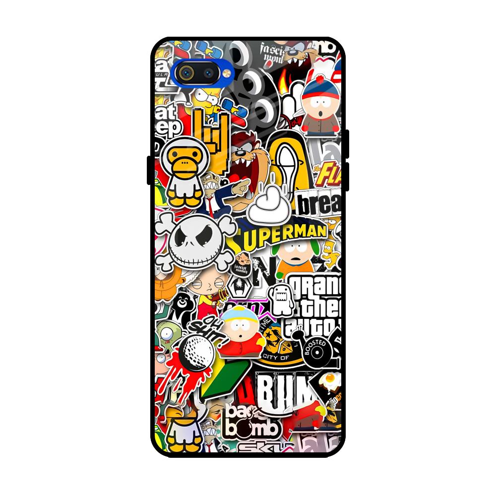 Boosted Realme C2 Glass Back Cover Online