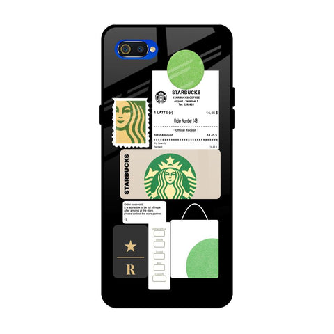 Coffee Latte Realme C2 Glass Back Cover Online