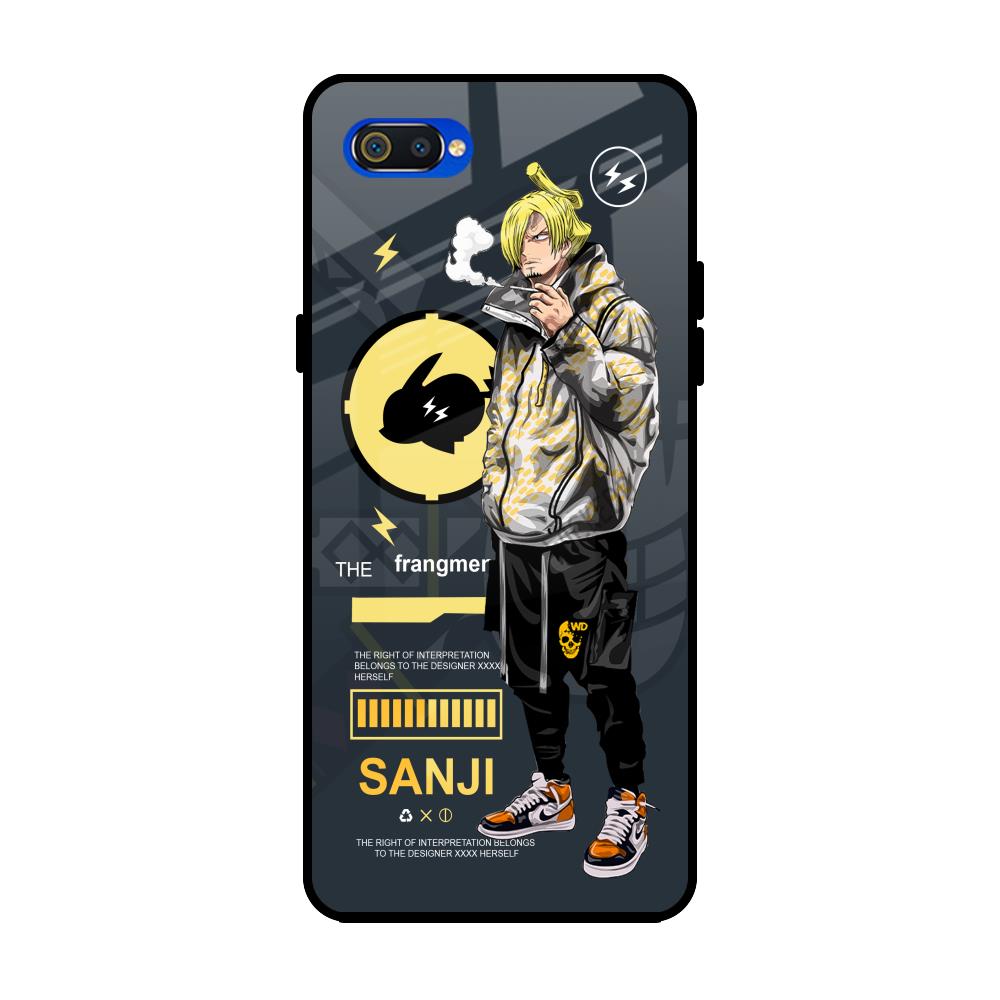 Cool Sanji Realme C2 Glass Back Cover Online