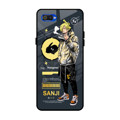 Cool Sanji Realme C2 Glass Back Cover Online