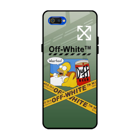 Duff Beer Realme C2 Glass Back Cover Online