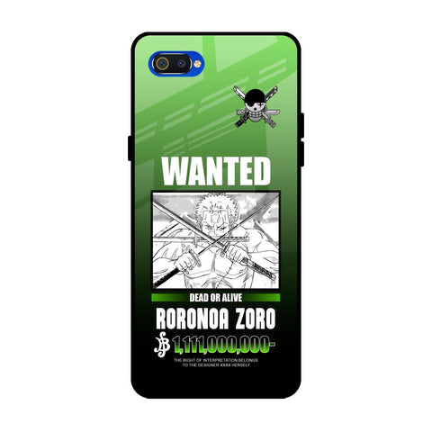 Zoro Wanted Realme C2 Glass Back Cover Online