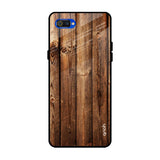Timber Printed Realme C2 Glass Back Cover Online