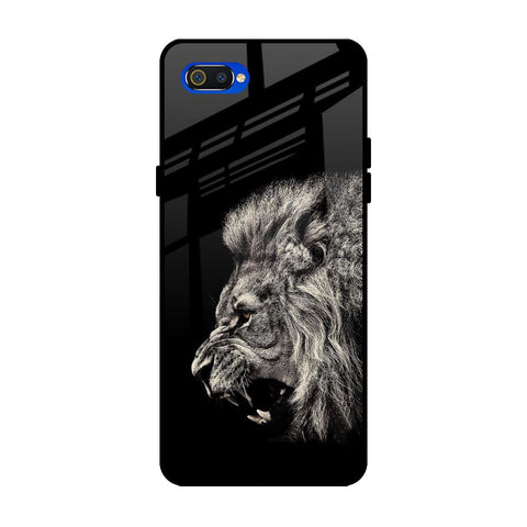 Brave Lion Realme C2 Glass Back Cover Online